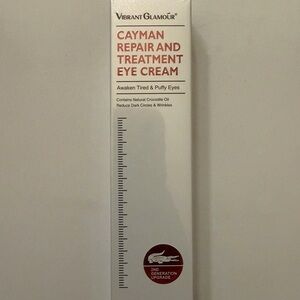 Vibrant Cayman Repair and Treatment Eye Cream — White with Red Accents